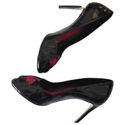 Pre-owned Dolce & Gabbana Patent Leather Heels In Black