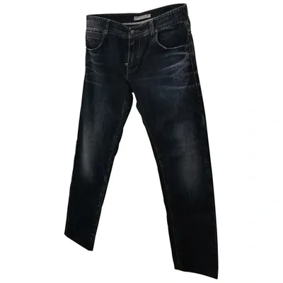 Pre-owned Ermanno Scervino Straight Jeans In Blue