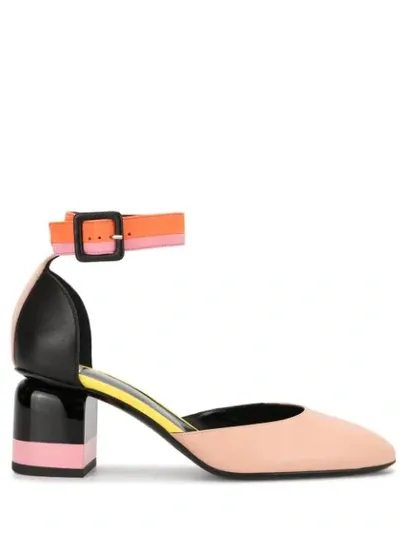 Pierre Hardy Alpha Gae Block Heel Sandals In Pink