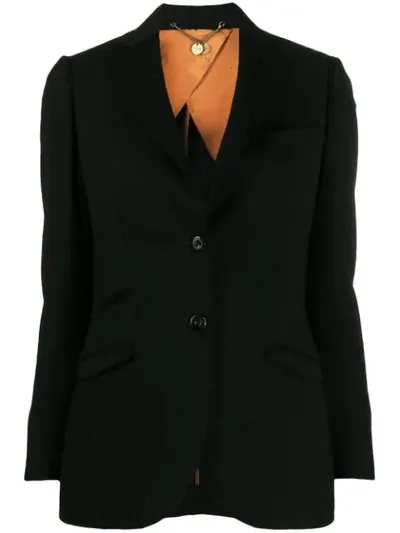 Maurizio Miri Uma Single Breasted Jacket In Black