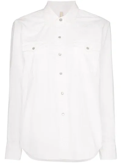 Sunflower Rodeo Cotton Shirt In White