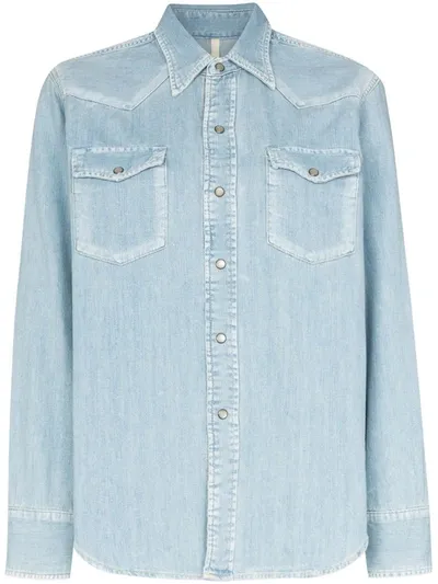 Sunflower Rodeo Denim Shirt In Blue