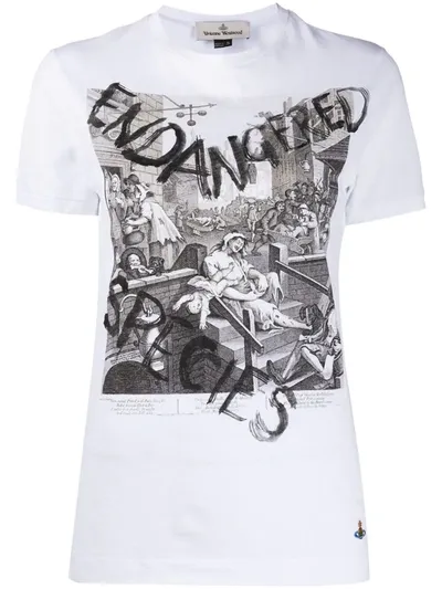 Vivienne Westwood Peru Printed T-shirt In White