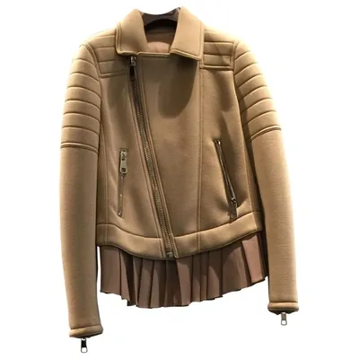 Pre-owned Neil Barrett Coat In Camel