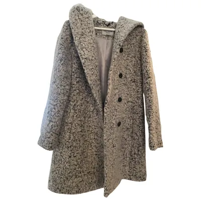 Pre-owned Cole Haan Wool Coat In Grey