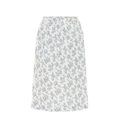 Brock Collection Floral-print Cotton-blend Faille Skirt