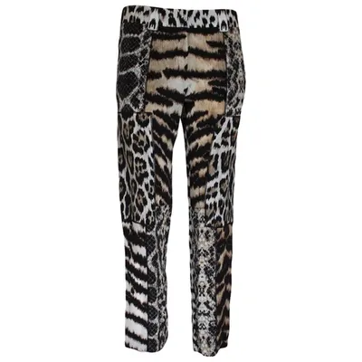 Pre-owned Roberto Cavalli Silk Trousers