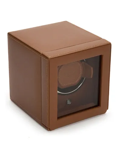 Wolf Cub Watch Winder With Cover In Black