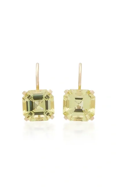 Jane Taylor Twinkle Twinkle 14k Yellow Gold Quartz Earrings