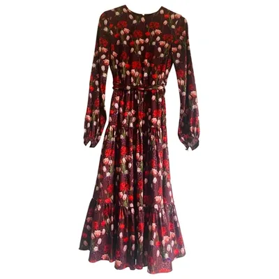 Pre-owned Borgo De Nor Mid-length Dress In Burgundy