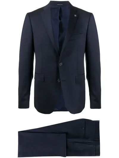 Tagliatore Two-piece Formal Suit In Blue