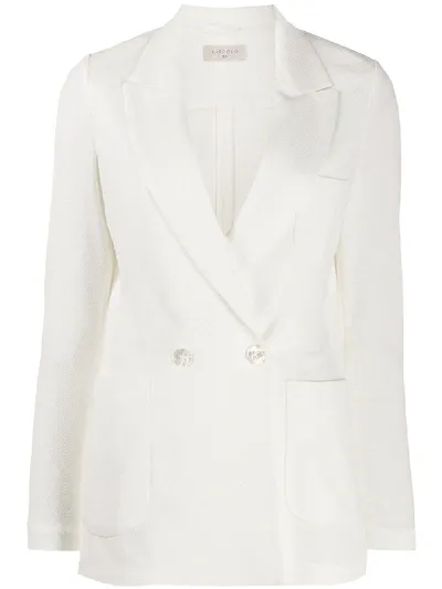 Circolo 1901 Double Breasted Jacket In White