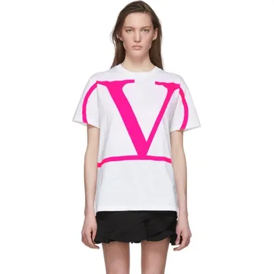 Valentino Vlogo Cotton T-shirt In White