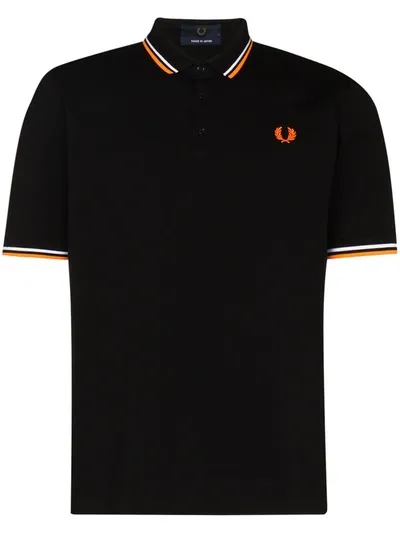 Fred Perry Made In Japan Tipped Polo T Shirt Black