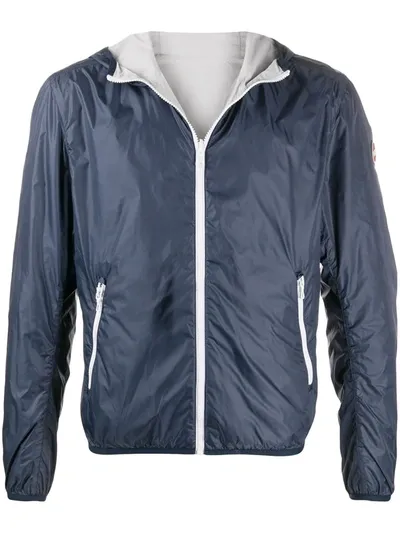 Colmar Classic Side Zip Reversible Effect Windbreaker In Blu Grigio