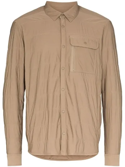 Snow Peak Insulated Press-stud Shirt In Neutrals