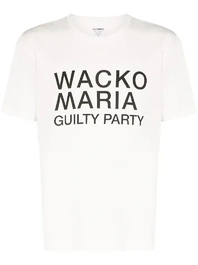 Wacko Maria T-shirt Mit Logo-print In White