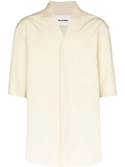 Jil Sander Abbot V-neck Tunic In Yellow