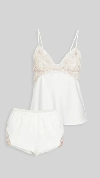 Flora Nikrooz Rosa Cami & Shorts Set Ivory