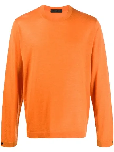 Falke Round Neck Jumper In Orange