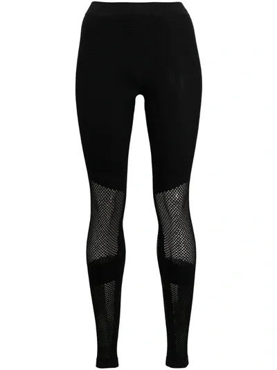 Ben Taverniti Unravel Project Mesh Panel Leggings In Black