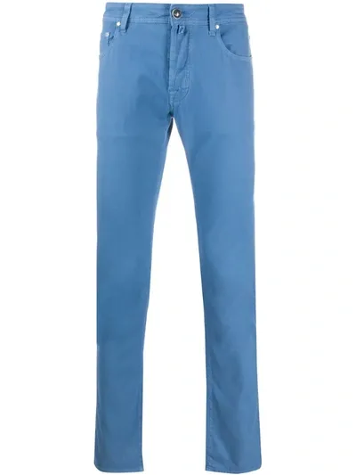 Jacob Cohen Slim Fit Trousers In Blue