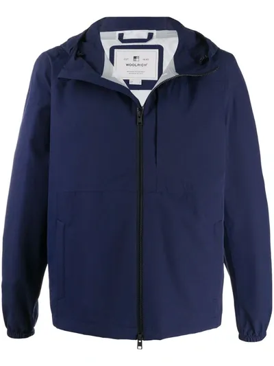 Woolrich Slim Fit Bomber Jacket In Blue