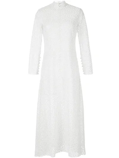 Macgraw Embroidered New Lyrical Dress In White