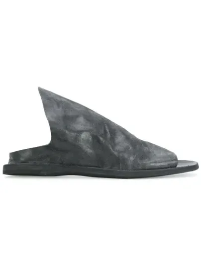 Officine Creative Itaca Textured Style Sandals In Grey