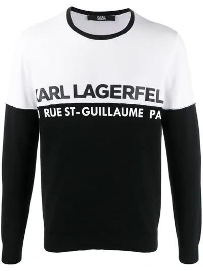 Karl Lagerfeld Rue St Guillaume Sweatshirt In White