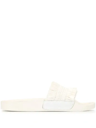 Senso Elijah Raffia Slides In White