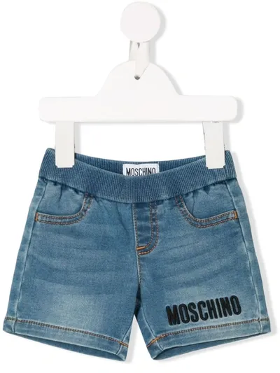 Moschino Babies' Blue Teddy Bear Shorts