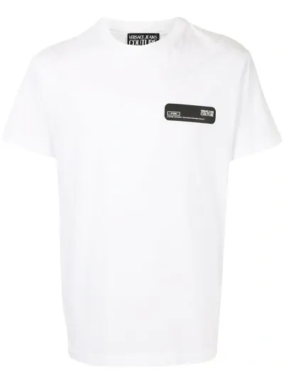 Versace Jeans Couture Logo Print Short-sleeved T-shirt In White