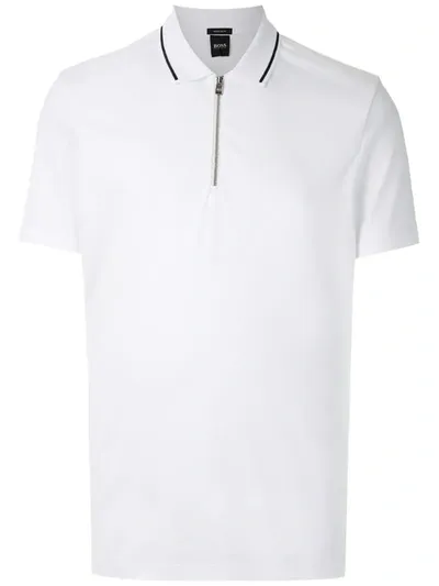 Hugo Boss Regular-fit Polo Shirt In White