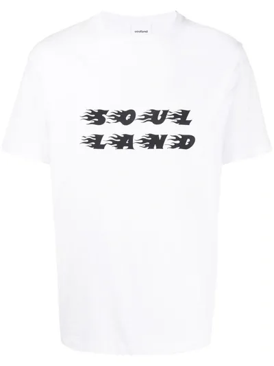 Soulland Johnny Logo-print T-shirt In White