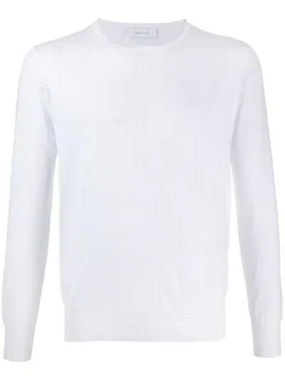 Cruciani Lightweight Fine Knit Jumper In Bianco