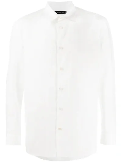 Issey Miyake Long-sleeve Fitted Shirt In White