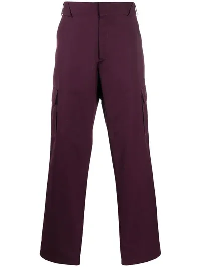 Gr10k Klopman Cargo Trousers In Purple