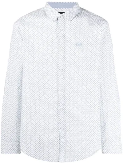 Hugo Boss 'biador' Hemd Mit Print In White