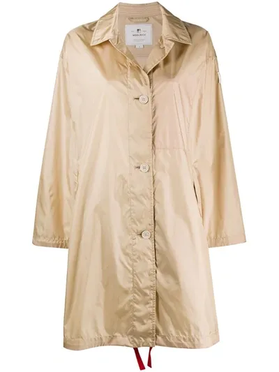 Woolrich Single-breasted Trench Coat In Neutrals