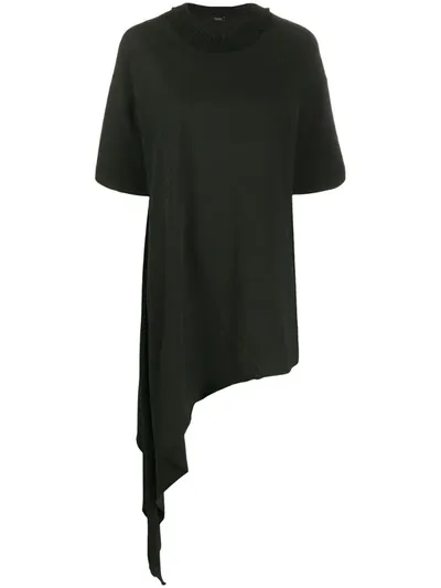 Joseph Calico Asymmetric T-shirt In Black