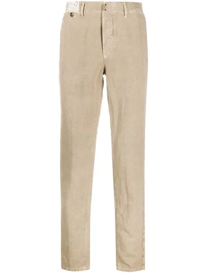 Incotex Straight-leg Chino Trousers In Neutrals