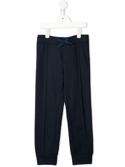 Fendi Kids' Ff Side Stripe Track Pants In Blue