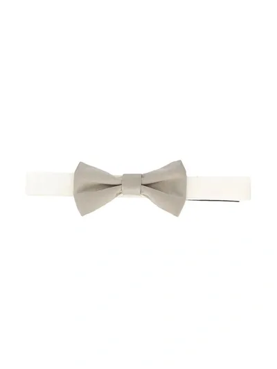 Paolo Pecora Kids' Adjustable Bow Tie In Neutrals