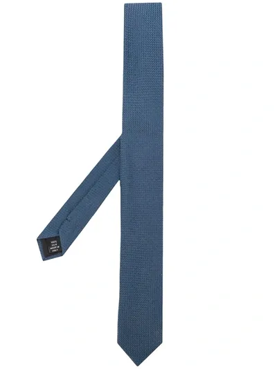 Pre-owned Gianfranco Ferre 1990s Straight-design Knit Tie In Blue