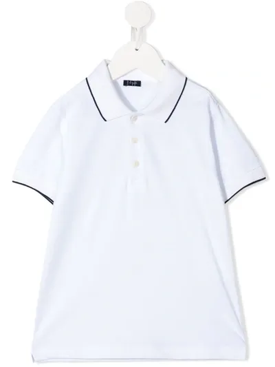 Il Gufo Kids' Contrast-trimmed Polo Shirt In White