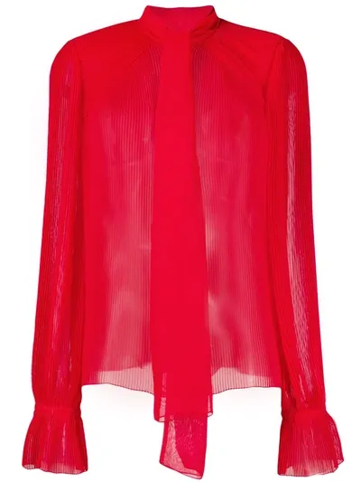 Marco De Vincenzo Bow Tie Shirt In Red