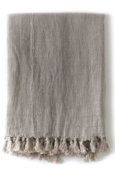 Pom Pom At Home Montauk Throw Blanket In Natural