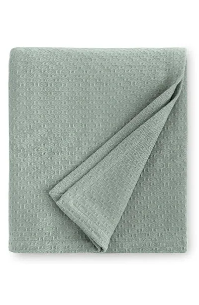 Sferra Corino Blanket, Twin In Seagreen