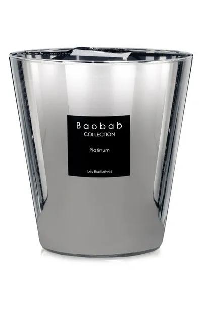 Baobab Collection Les Exclusives Platinum Candle In Silver